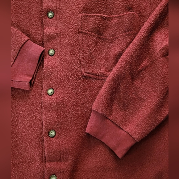 USA Classic Authentic Outfitters Fleece Knit Shirt Mens Xl - Picture 4 of 5